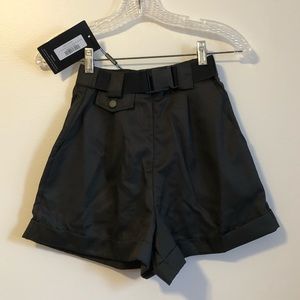 Black Shorts with Belt